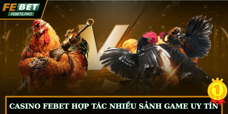 FEBET hợp tác với nhiều nhà cung cấp game casino uy tín
